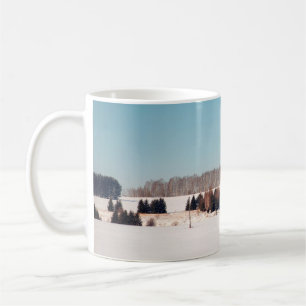 Caneca De Café Campos e florestas da Rússia Central. Arquitetura