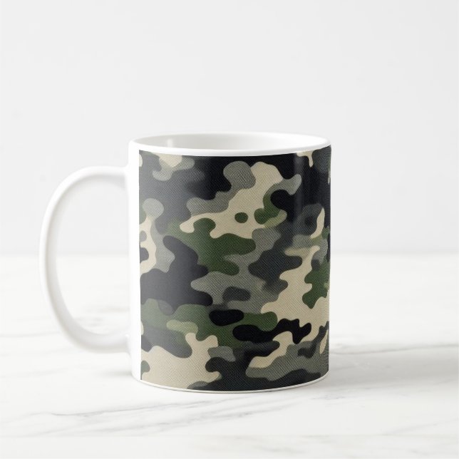 Caneca De Café Camuflagem (Esquerda)
