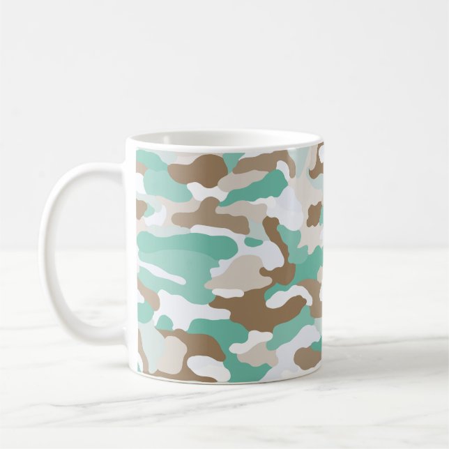 Caneca De Café Camuflagem Costeira (Esquerda)