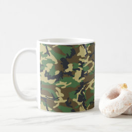 Caneca De Café Camuflagem das florestas Gift-do-mar