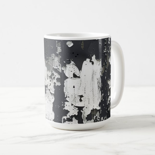 Caneca De Café Camuflagem de Árvore de Inverno (Frente Esquerda)
