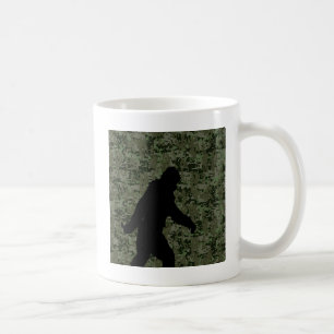 Caneca De Café Camuflagem Digital de Woodland Preto Desapareceu