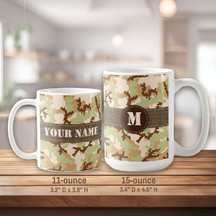 Caneca De Café Camuflagem do deserto