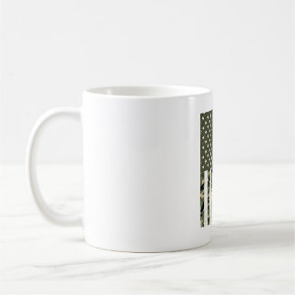 Caneca De Café Camuflagem do Papai do Exército Bandeira Americana