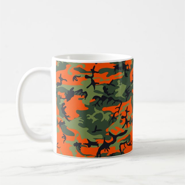 Caneca De Café Camuflagem Laranja (Esquerda)