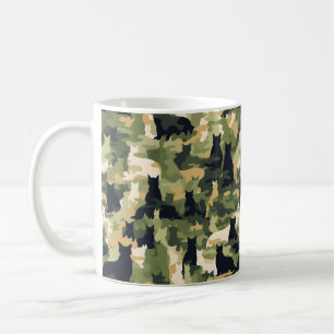 Caneca De Café Camuflagem Militar de Gatos