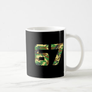 Caneca De Café Camuflagem Número 6 7 Roupa de Meme Engraçado Caça