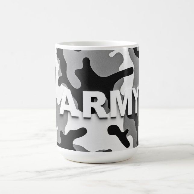 Caneca De Café Camuflagem Urbana Militar (Centro)