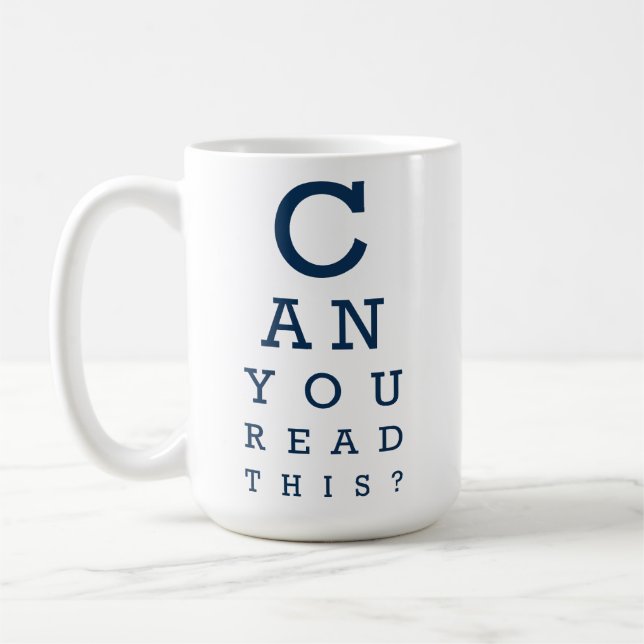 Caneca De Café Can you read this? (Esquerda)