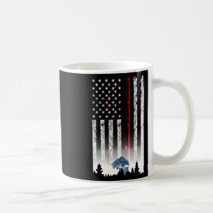 Caneca De Café Cana de Pesca da Bandeira Americana Apaixonado Pat