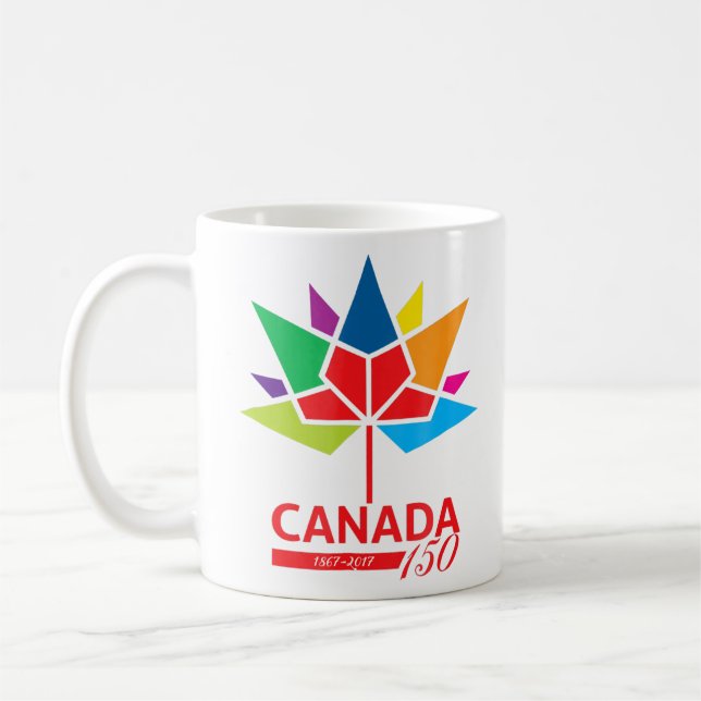 Caneca De Café Canadá 150 Anos Aniversário Dia do Canadá  (Esquerda)