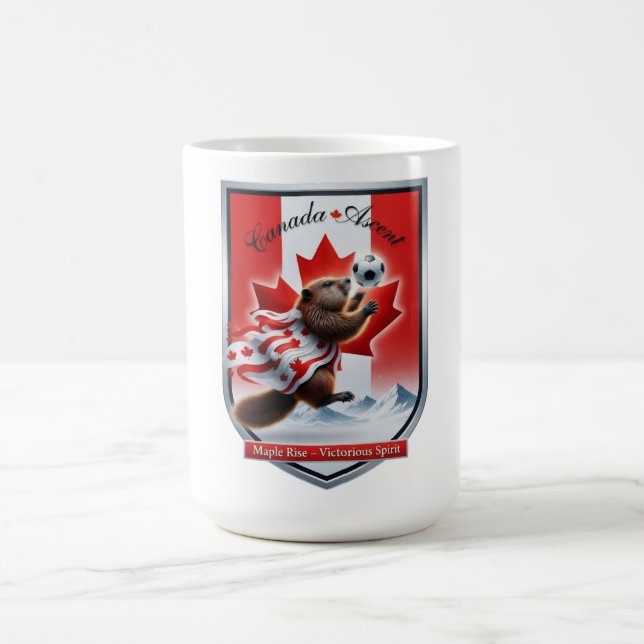 Caneca De Café Canada Beaver Emblem Soccer Cup T-Shirt , Gift (Centro)
