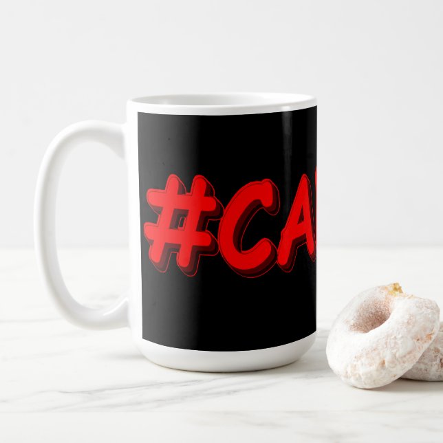 Caneca De Café "#CANADÁ" Design de Expressão de Cuta. Comprar Ago (Com Donut)