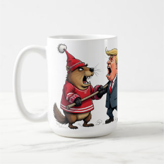 Caneca De Café Canadá lutando contra Trump Mug