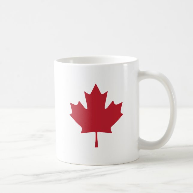 Caneca De Café Canadá Mapeando Mug de Café Folha (Direita)