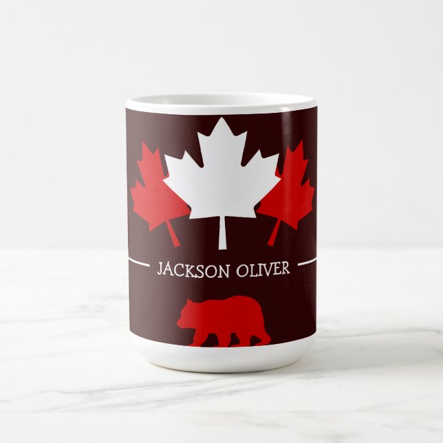Caneca De Café Canada Maple Leaf, Happy canada day, 1rua de julho (Centro)