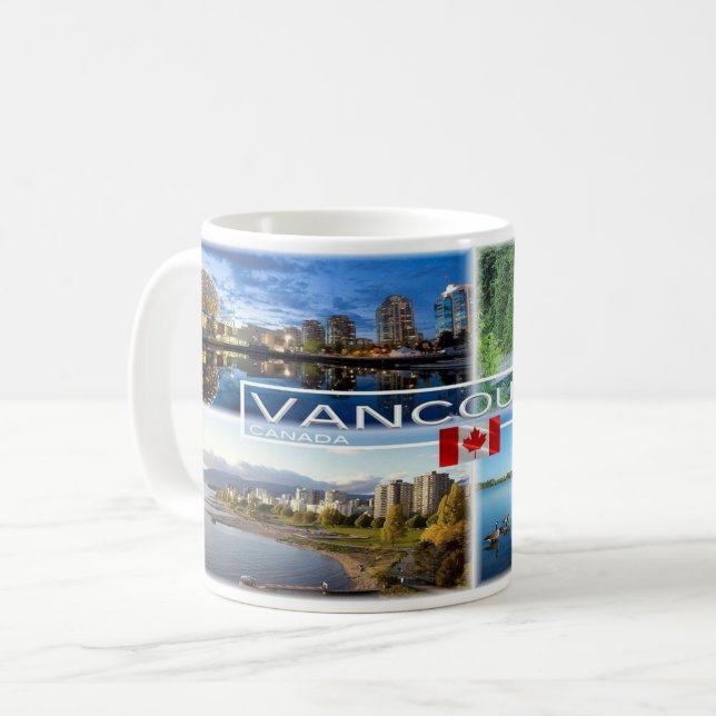 Caneca De Café Canadá - Vancouver - (Frente Esquerda)