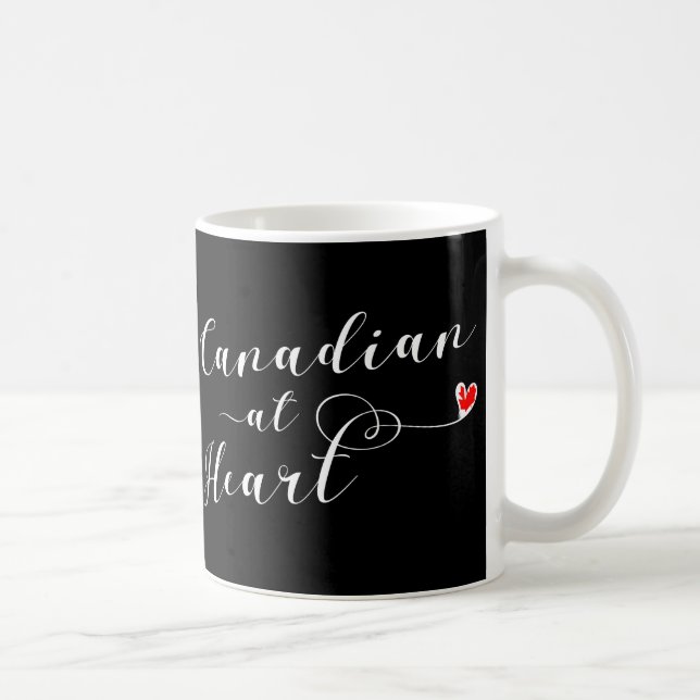 Caneca De Café Canadense At Heart Mug, Canadá (Direita)