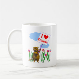 Caneca De Café Canadense Beaver ama Canadá