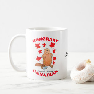 Caneca De Café Canadense honorário você é tão legal personalizado
