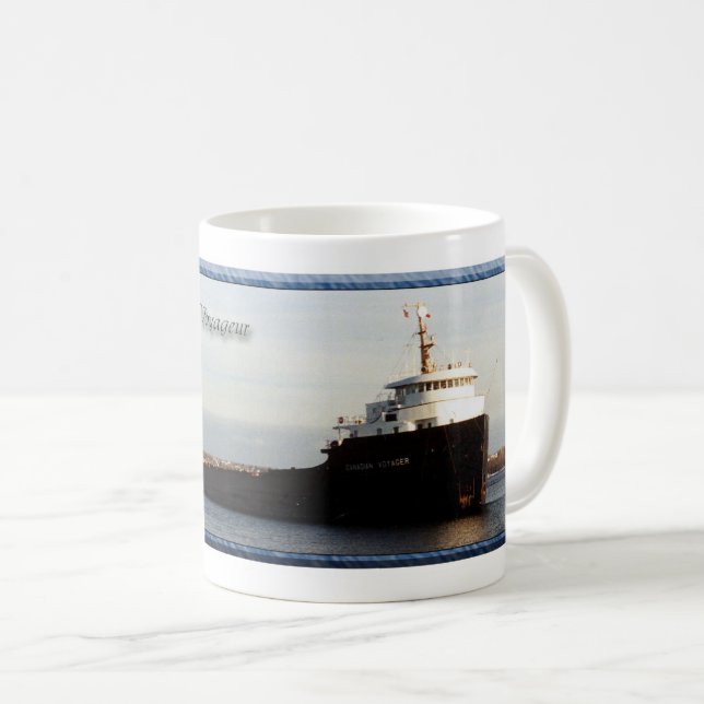 Caneca De Café canadense Voyager mug (Frente Esquerda)