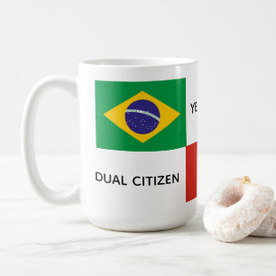 Caneca De Café Canadiano brasileiro - Dual Citizen Mug