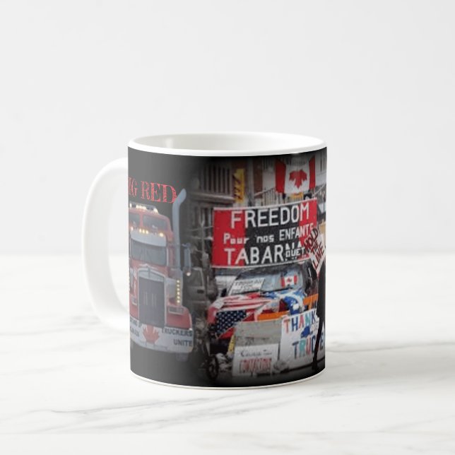 Caneca De Café CANADIANO CONVOY Mug (Frente Esquerda)
