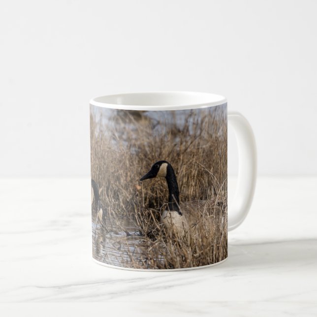 Caneca De Café Canadiano Gês Snack Time Coffee Mug (Frente Esquerda)