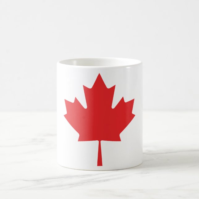 Caneca De Café Canadiano Maple Leaf Coffee Mug - Patriotic Red Cu (Centro)