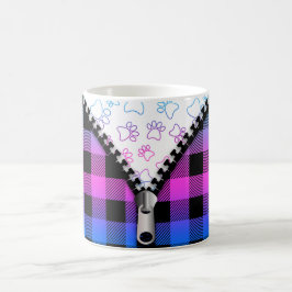 Caneca De Café Canais de Cães de Xadrez Buffalo