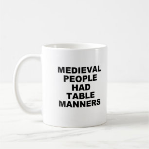 Caneca De Café Canais de Mesas Medievais