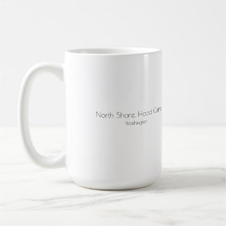 Caneca De Café Canal de madeira North Shore, Washington, Grande M
