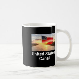 Caneca De Café Canal dos Estados Unidos Citação Trump, Bandeira A