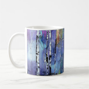 Caneca De Café Canção de Inverno nos Bosques de Bétula