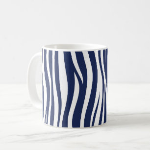 Caneca De Café Canção do Mar Azul Naval Ondas Fluindo