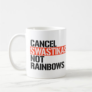Caneca De Café Cancelar o fascista sem arco-íris