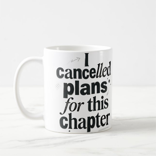 Caneca De Café "Cancelei Planos para Este Capítulo" — Livro Diver (Esquerda)