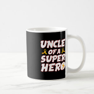 Caneca De Café Cancer Da Infância Tio De Uma Família De Super-Her