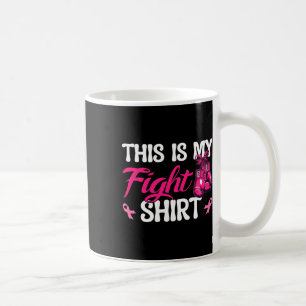 Caneca De Café Cancer De Fita Rosa De Luvas De Boxim Este É O Meu