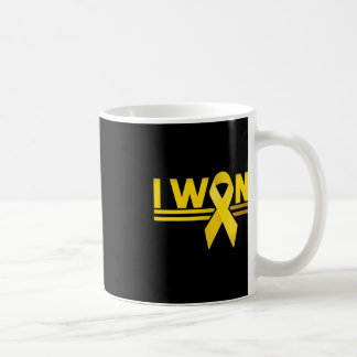 Caneca De Café Cancer de infância eu ganhei fita
