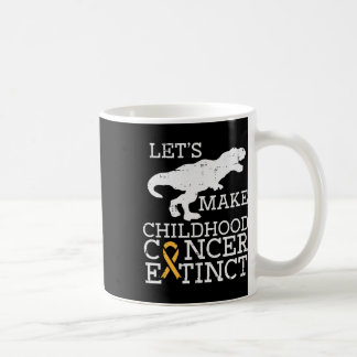 Caneca De Café Cancer de infância Trex Extinguir Consciência Dino