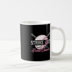 Caneca De Café Cancer De Mama De Cancer De Mama De Baseball Aw