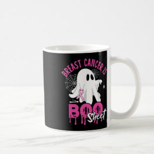 Caneca De Café Cancer De Mama É Folha De Boo Mama De Halloween Lo