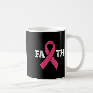 Caneca De Café Câncer de Mama Fé Conscientização sobre Câncer de