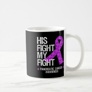 Caneca De Café Câncer de pâncreas Conscientista Fita Roxa Sua Lut
