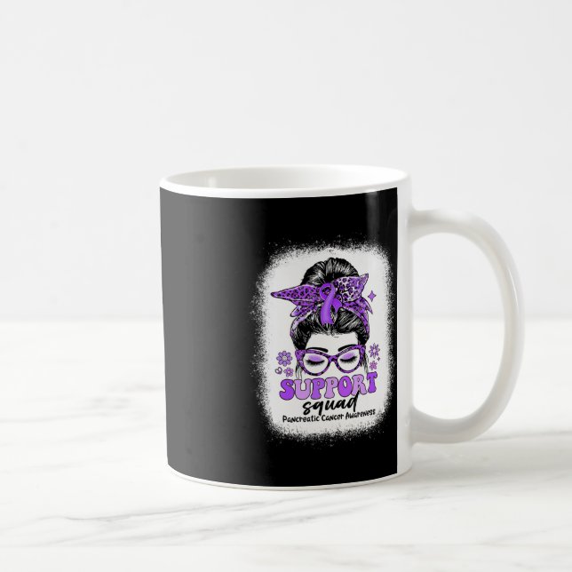 Caneca De Café Câncer de pâncreas do Groovy Support Squad Messy B (Direita)