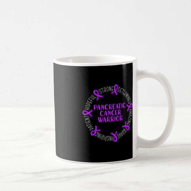 Caneca De Café Câncer de pâncreas Guerreiro 1 (Direita)