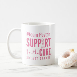 Caneca De Café cancer de peito personalizado #nome do grupo supor