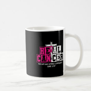 Caneca De Café Cancer de saúde Jesus Cancer de mama rosa-cristão