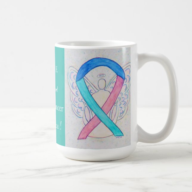 Caneca De Café Câncer de tiróide Fita Angel Mug (Direita)